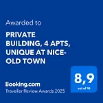 Private Building, 4 Apts, Unique At Nice- Old Town