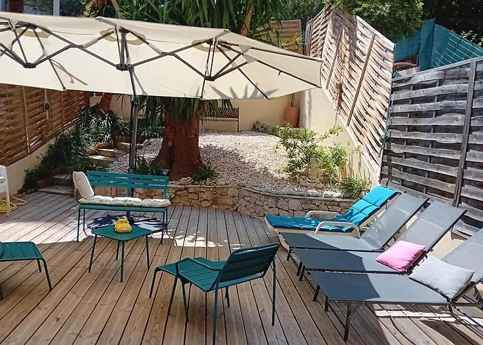 Nice- Gairaut - Jardin Prive- Grand F1 Lumineux-Piscine Collective