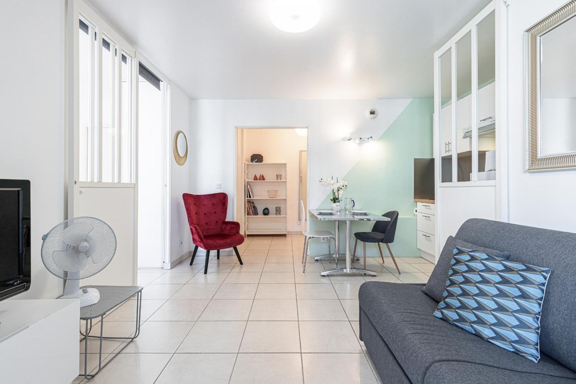 Apartment Quiet 1 Bdr Port! Close Place Du Pin Garibaldi Nice
