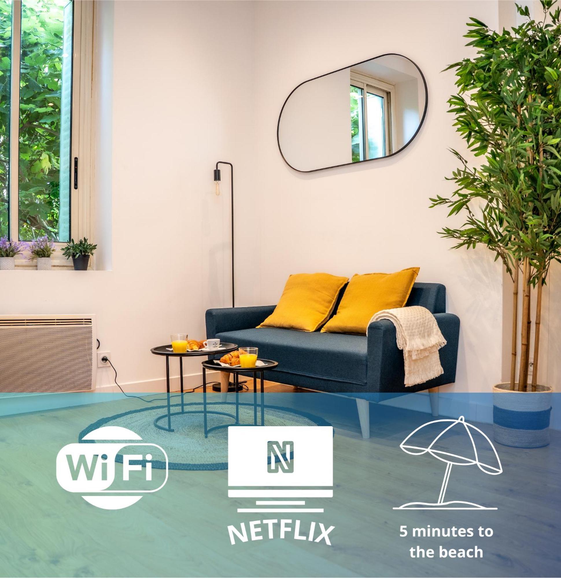 Apartment Duplex Saveria - Terrace - Netflix - Nice