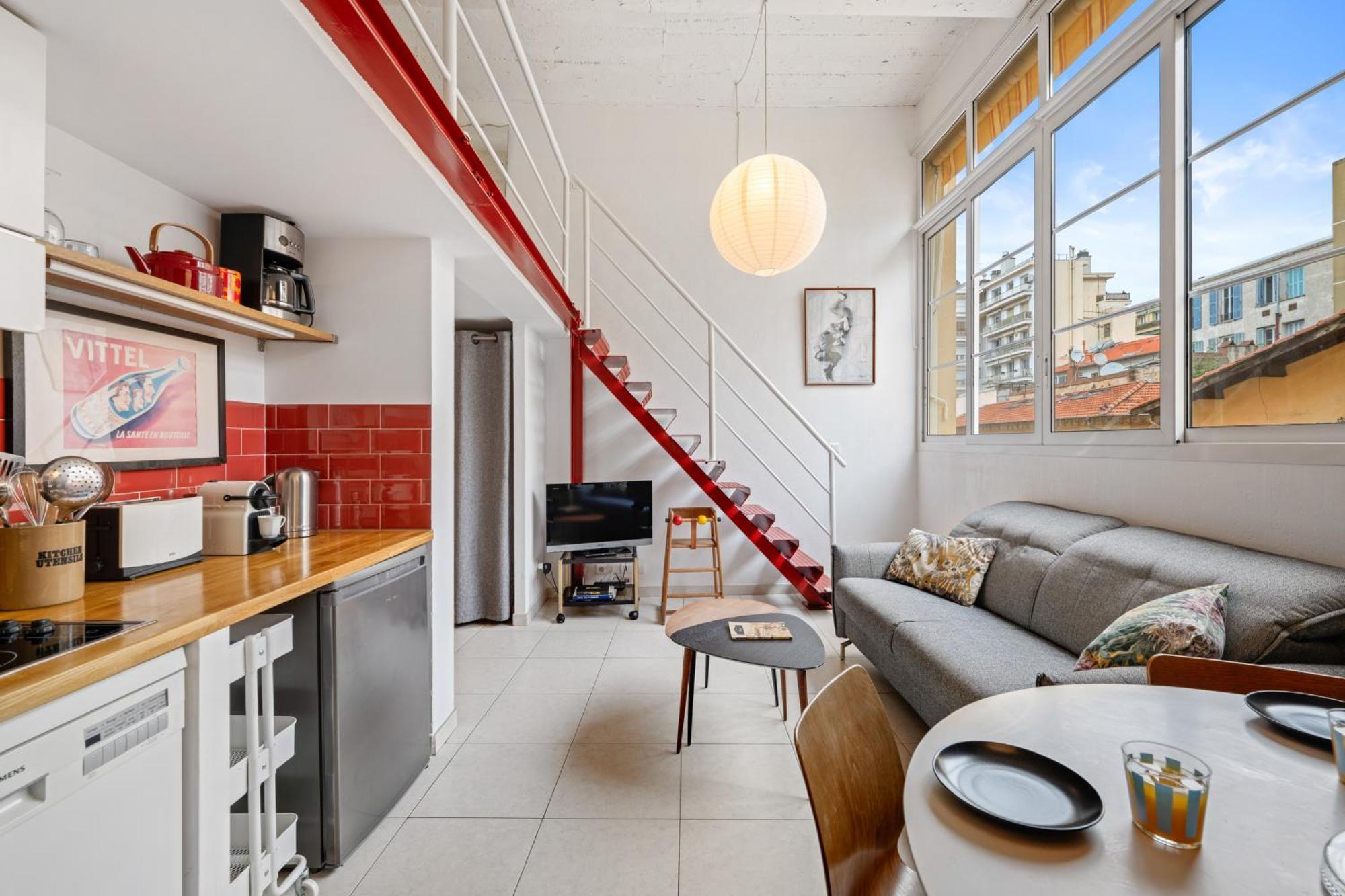 Nice-duplex-plage-parking-cimatisation Apartment Nice