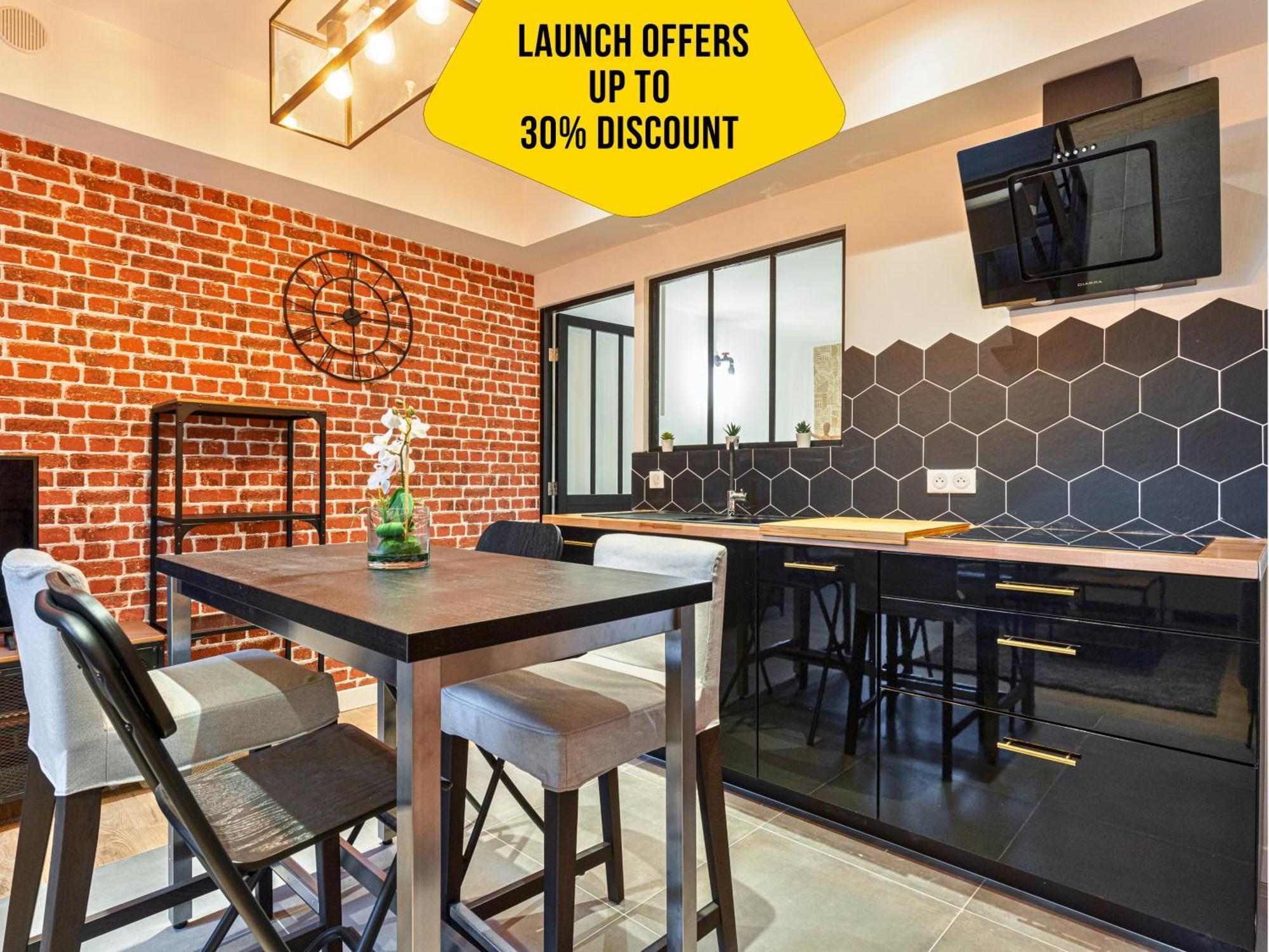 Apartment Loft Magnan - Parking - Ideal Couples -beach -tram & Supermarkets - New & Confort-ac