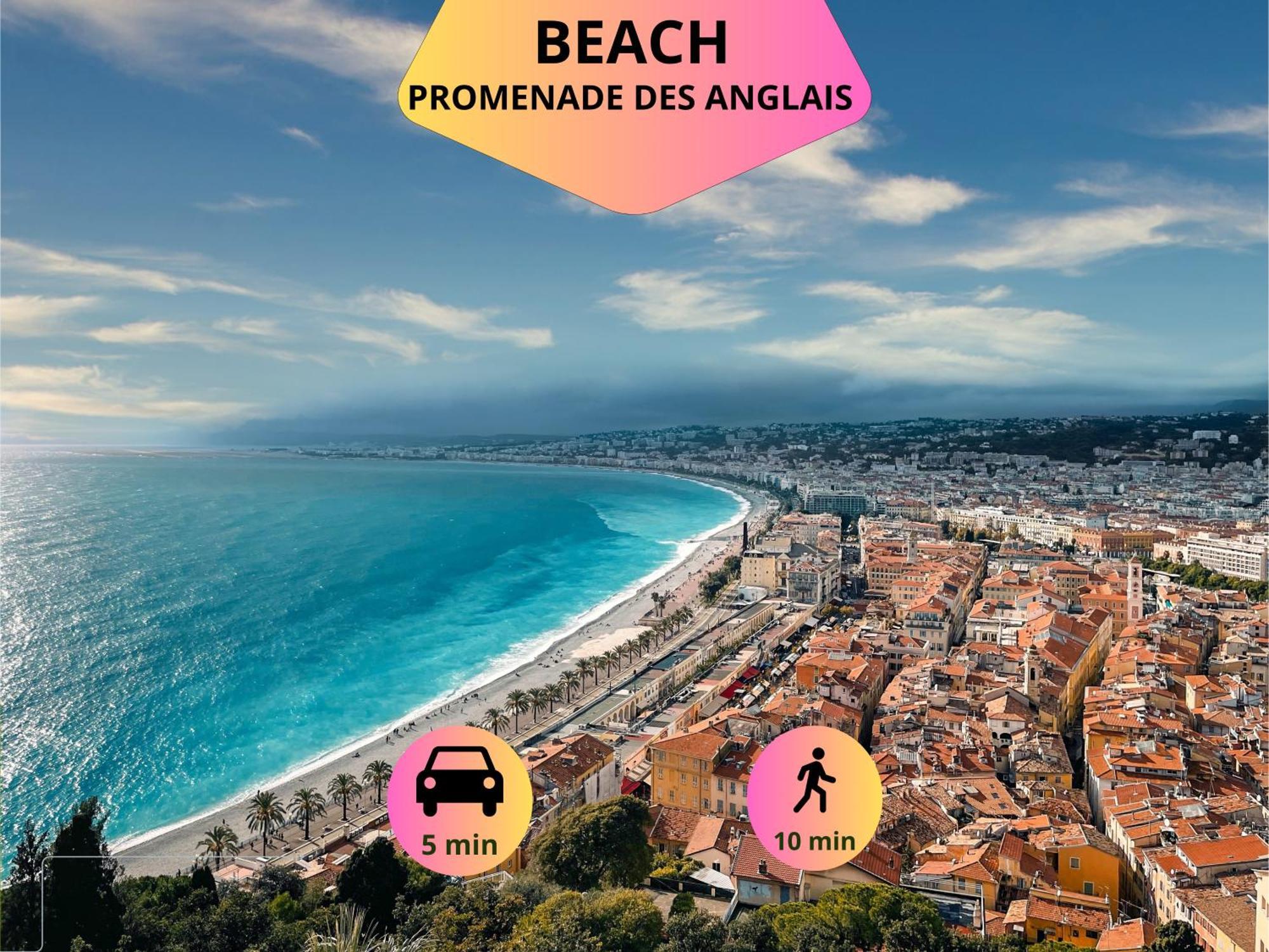 Loft Magnan - Parking - Ideal Couples -beach -tram & Supermarkets - New & Confort-ac Apartment *