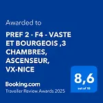 Pref 2 - F4 - Vaste Et Bourgeois ,3 Chambres, Ascenseur, Vx-Nice