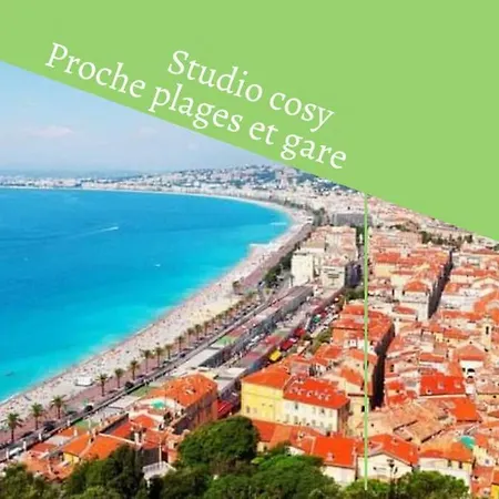 Cosy Studio Center - 10min Beach - 2min Train Apartment Nice