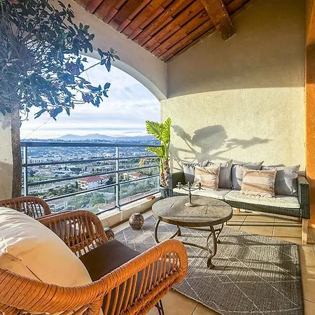 Terre D'azur - Wifi, Parking, Vue Mer Apartment Nice