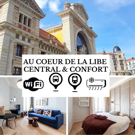 Coeur De La Libe - Ideal Couple & Friends - & Cosy - Tram & Supermarkets -ac -bed Xxl *