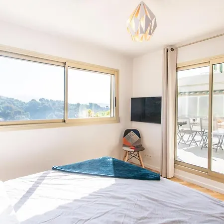 S12 Staywizus - 2bdr Bellet Sea & Mountain View Parking, Terrace & Ac Apartment