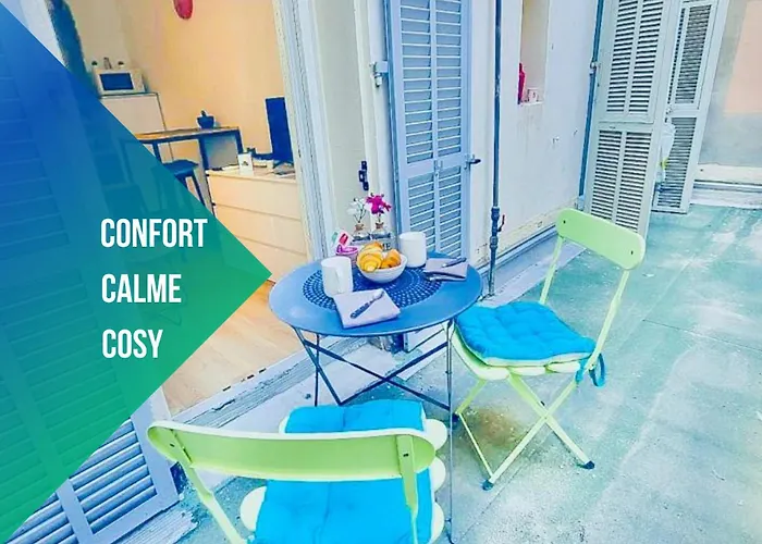 Studio T1 Centre - Ideal Couple & Amis - Confort - Wifi - Calme - Climatisation - Coin Terrasse