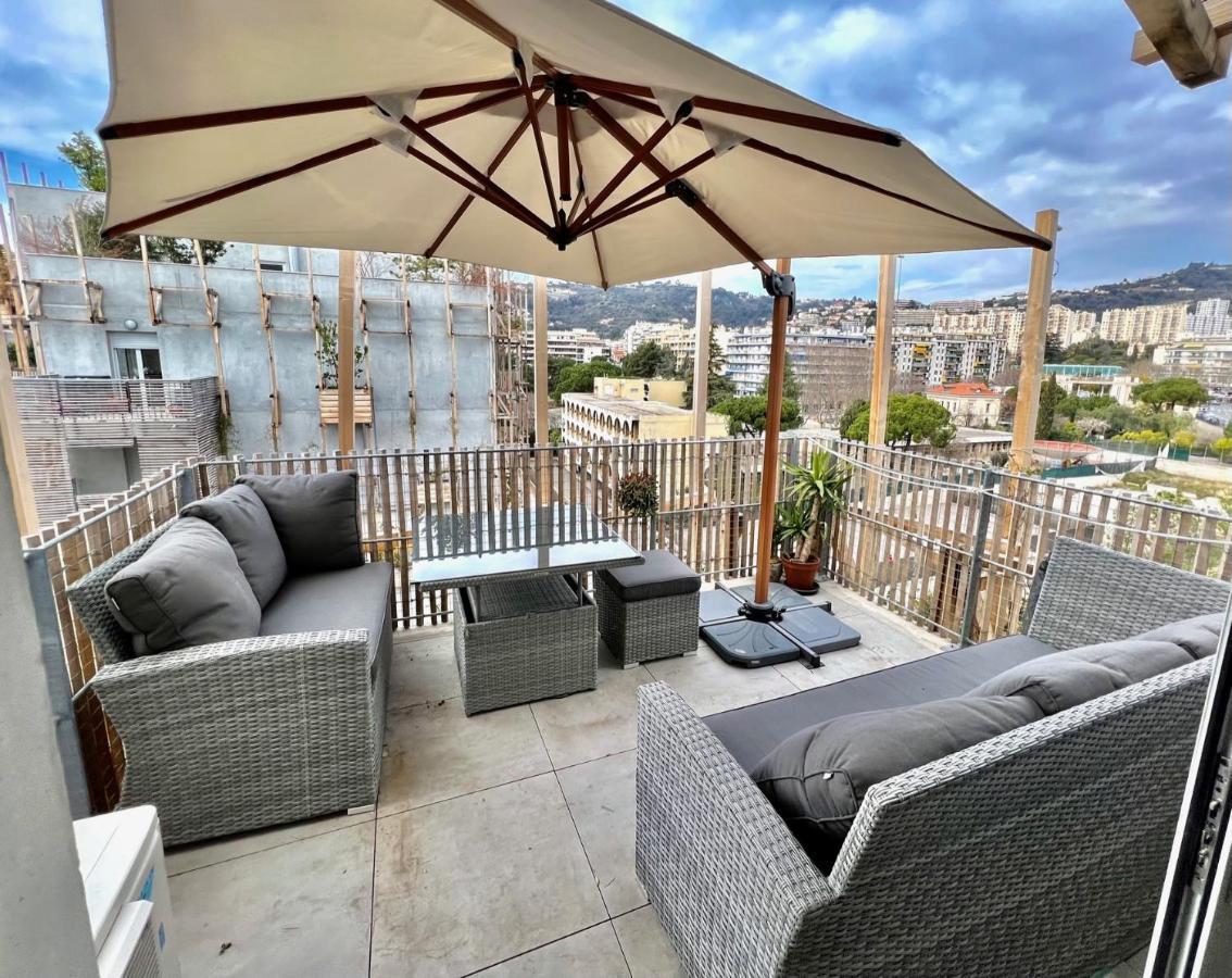 Riviera - Superbe 3 Pieces Avec Terrasse Plein Sud Et Parking Ac- La Terrasse Du Jardin Du Ray Nice