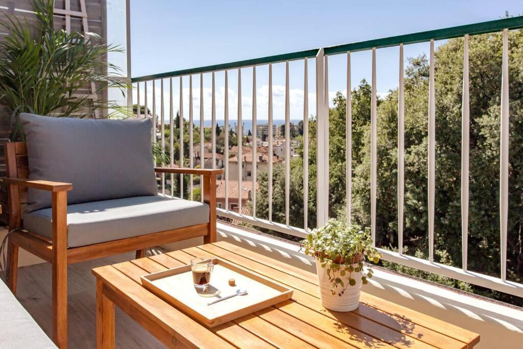 Apartment L36 Sea View Terrace 10min Walking To Sea/parking & Ac Nice