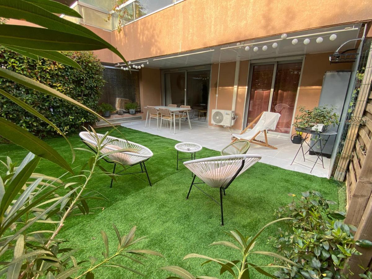 Apartment Cosy 2 Pieces, Jardin Privatif Et Piscine Fabron