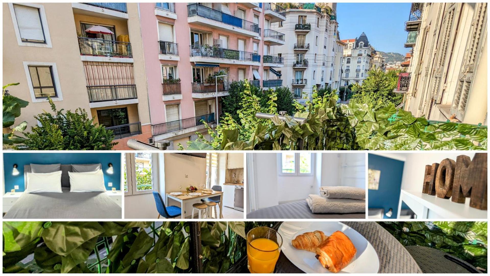 Cozy T2 - Lovely Balcony - Center - Liberation - Clim - Wifi * Nice