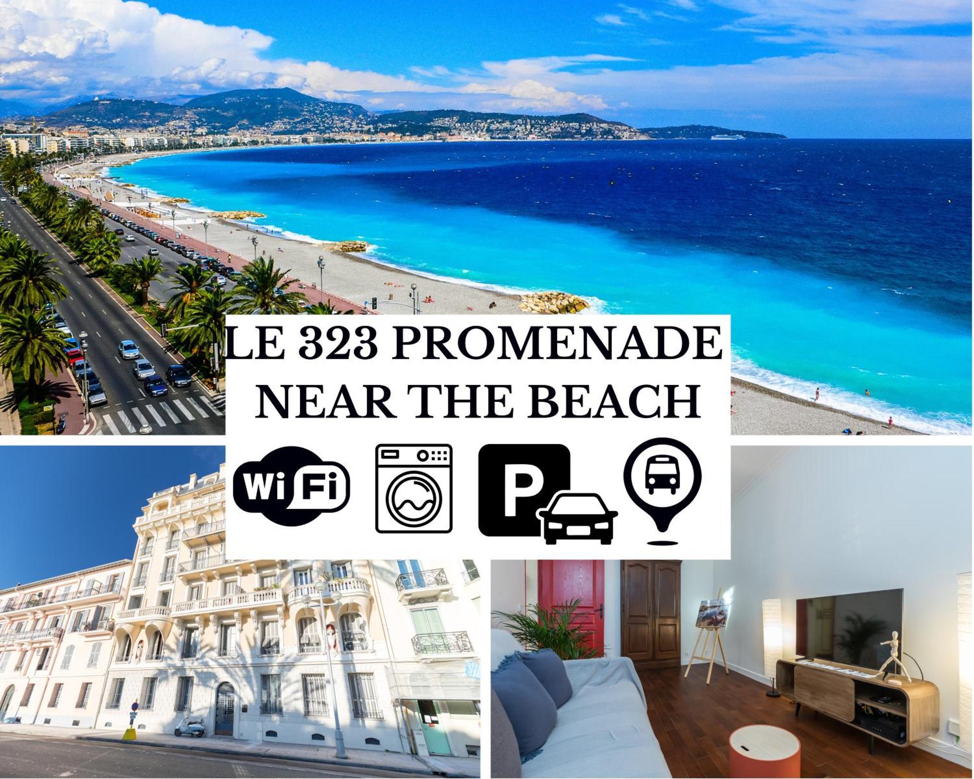 Apartment Le 323 Prom - Beachfront - Parking - Near Tram &supermarket - Ac - Washing Machine *