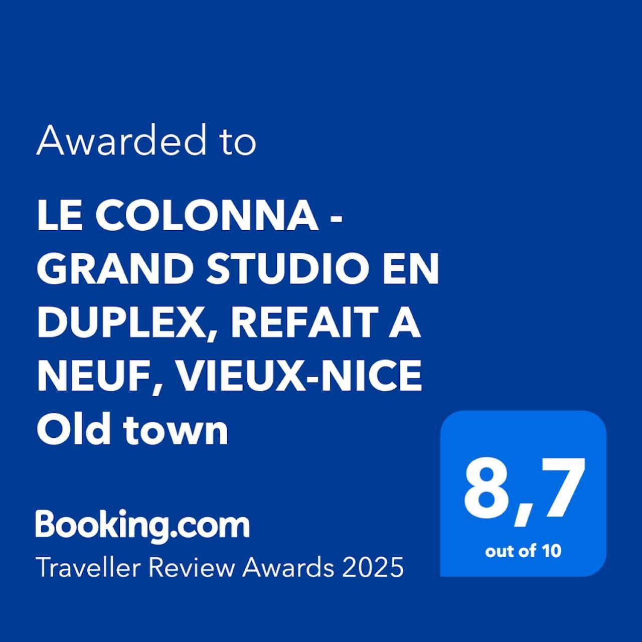Le Colonna - Grand Studio En Duplex, Refait A Neuf, Vieux-nice Old Town Apartment