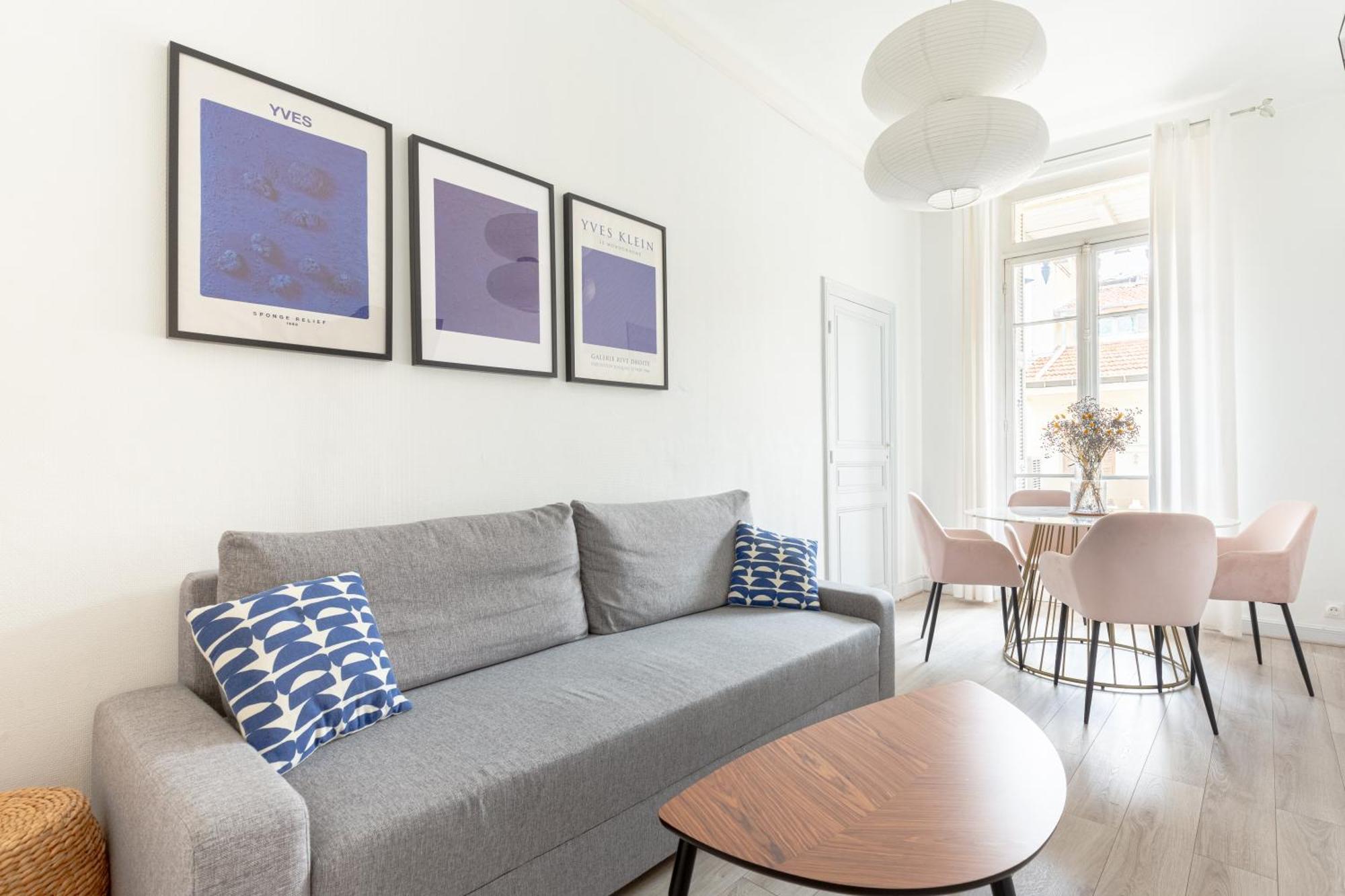 Retro-chic Proche De La Mer, 4 A 6 Personnes Nice