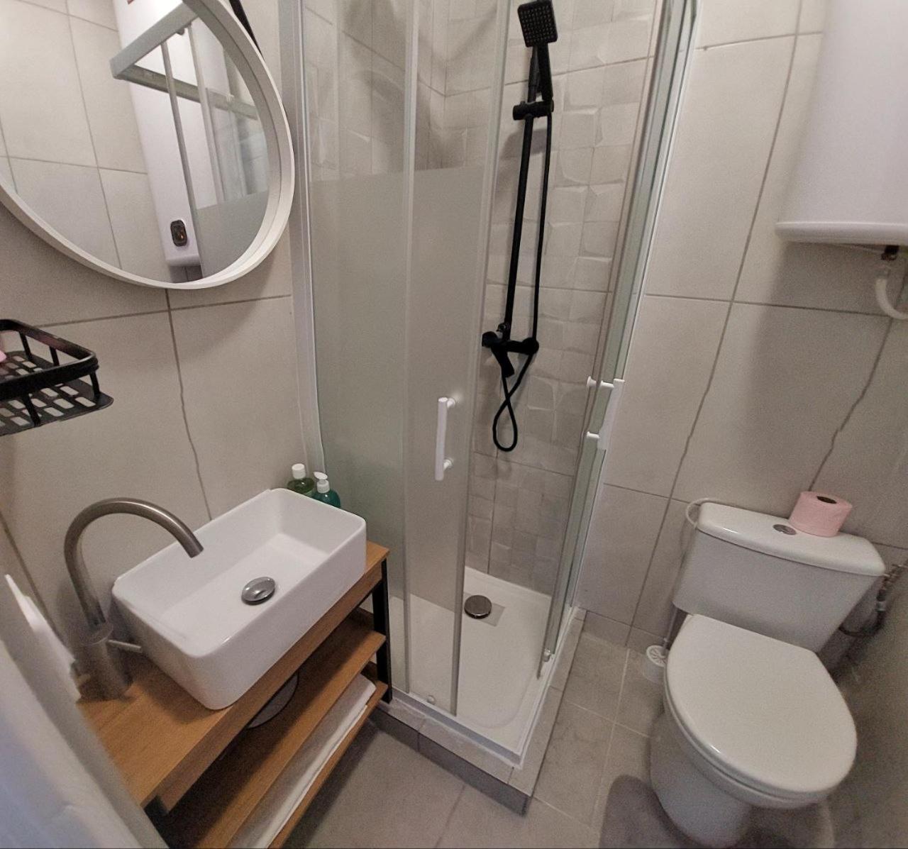 In The Center, Private Bathroom *