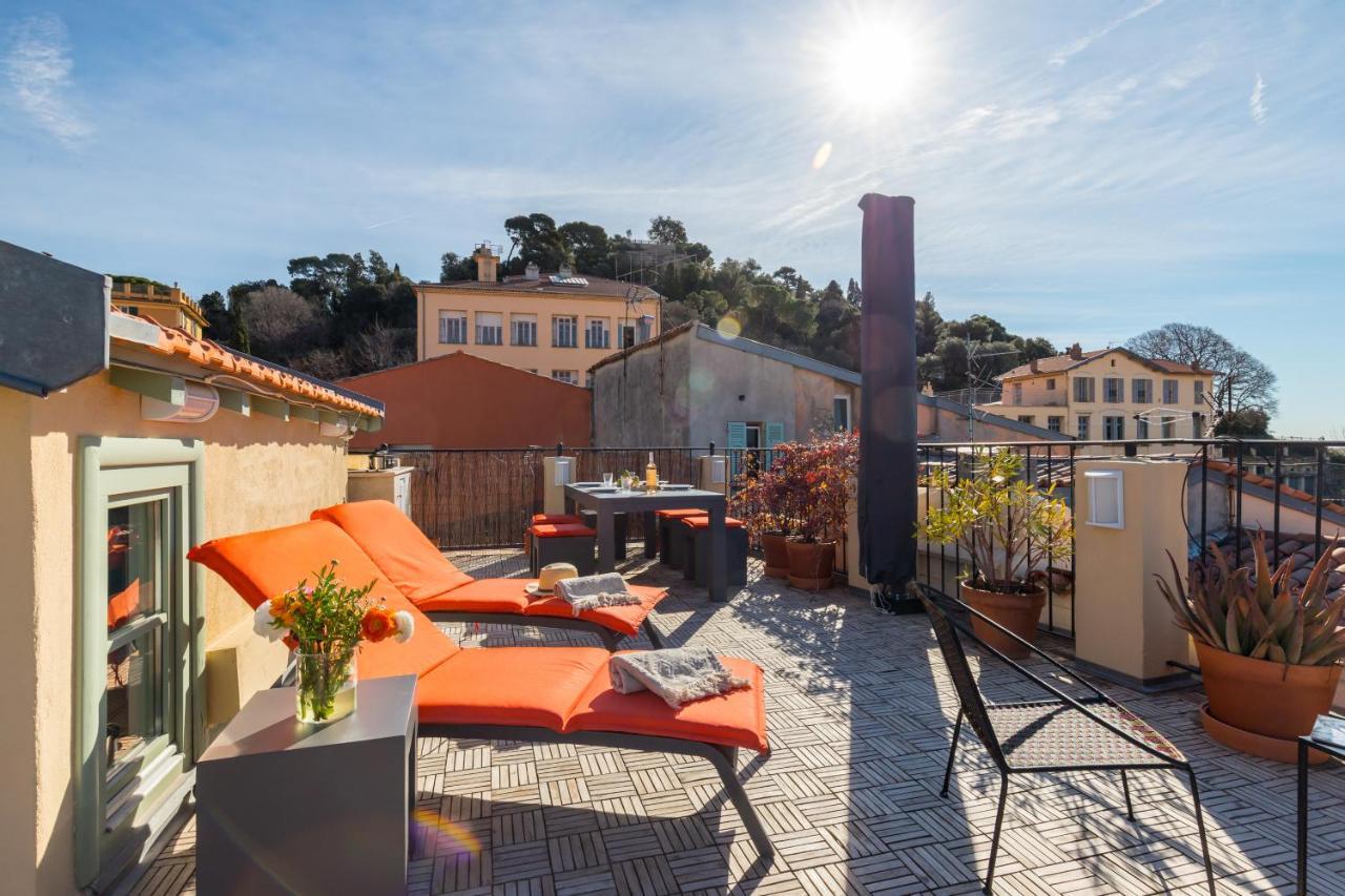 Le Chateau - The Beautiful Sight In Old Town, Private Terrace Apartment Nice