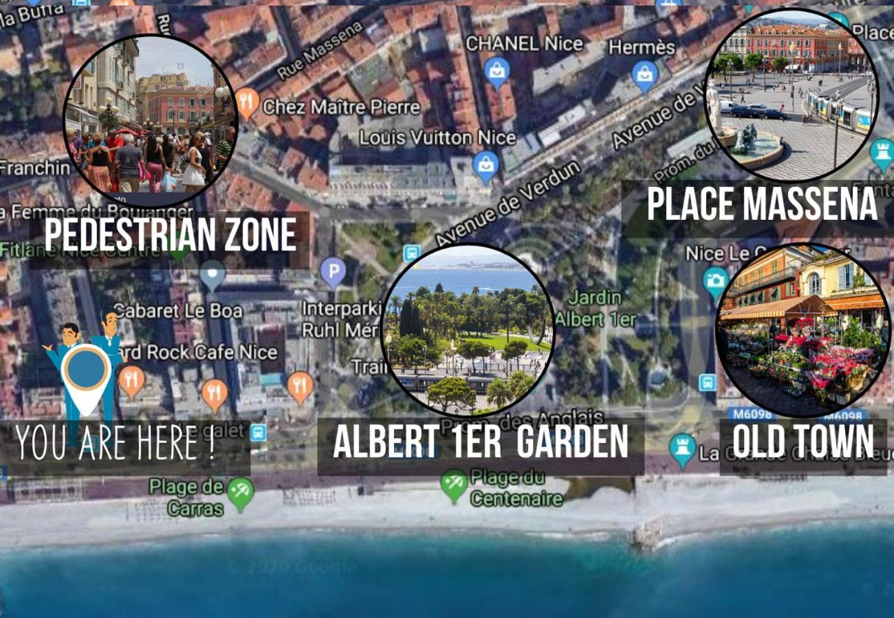 Apartment Nestor&jeeves - Royal Luxembourg - - Swimming Pool On Roof Nice