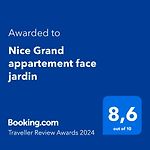 Nice Grand appartement face jardin