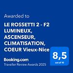 Le Rossetti 2 - F2 Lumineux, Ascenseur, Climatisation, Coeur Vieux-Nice