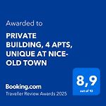 Private Building, 4 Apts, Unique At Nice- Old Town