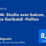 GIOA- Studio avec balcon, place Garibaldi -Paillon