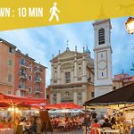 L\'Échappée de Nice Riviera I Centre-ville I Climatisé I Proche Gare et Plage I Idéal Couple et Famille