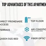 Apartment Nestor&jeeves - Reine Marie Terrasse - - Very Close Sea - Floor
