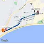 Magnifique 60m2 ,3 Pieces , Equipee,tres Lumineux, 2 Minutes A Pied De La Plage Nice