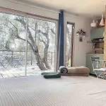 Vue Mer Cabane Chic Dans L\'Olivier, Piscine