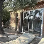 Vue Mer Cabane Chic Dans L\'Olivier, Piscine
