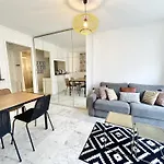 Riviera: Quiet With Ac And Terrace In Carré D'or Apartment 3*