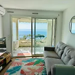 Cote D\'Azur Charm, Studio Apartment With Panoramic Seaview In Nice
