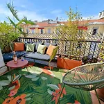 Cozy Roof Terrace Near Promenade Des - Ac Apartment