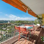 Renting - Abbaye - Luxury Penthouse Sea View Pool Tennis Parking Apartment Nice