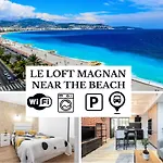 Loft Magnan - Parking - Ideal Couples -beach -tram & Supermarkets - New & Confort-ac Nice
