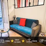 T1 Centre - Ideal Couple & Amis - Confort - Wifi - Calme - Climatisation - Coin Terrasse Apartment *