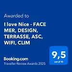 I - Face Mer, Design, Terrasse, Asc, Wifi, Clim Apartment Nice