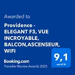 Providence - Elegant F3, Vue Incroyable, Balcon,Ascenseur, Wifi