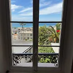 Palmeraie - Magnifique Appartement D\'Epoque Avec Vue Mer 4 Personnes Avec Terrasse Le Port Nice
