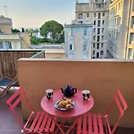 2p Cosy Avec Terrasse, Vue & Plages A Pied Apartment Nice