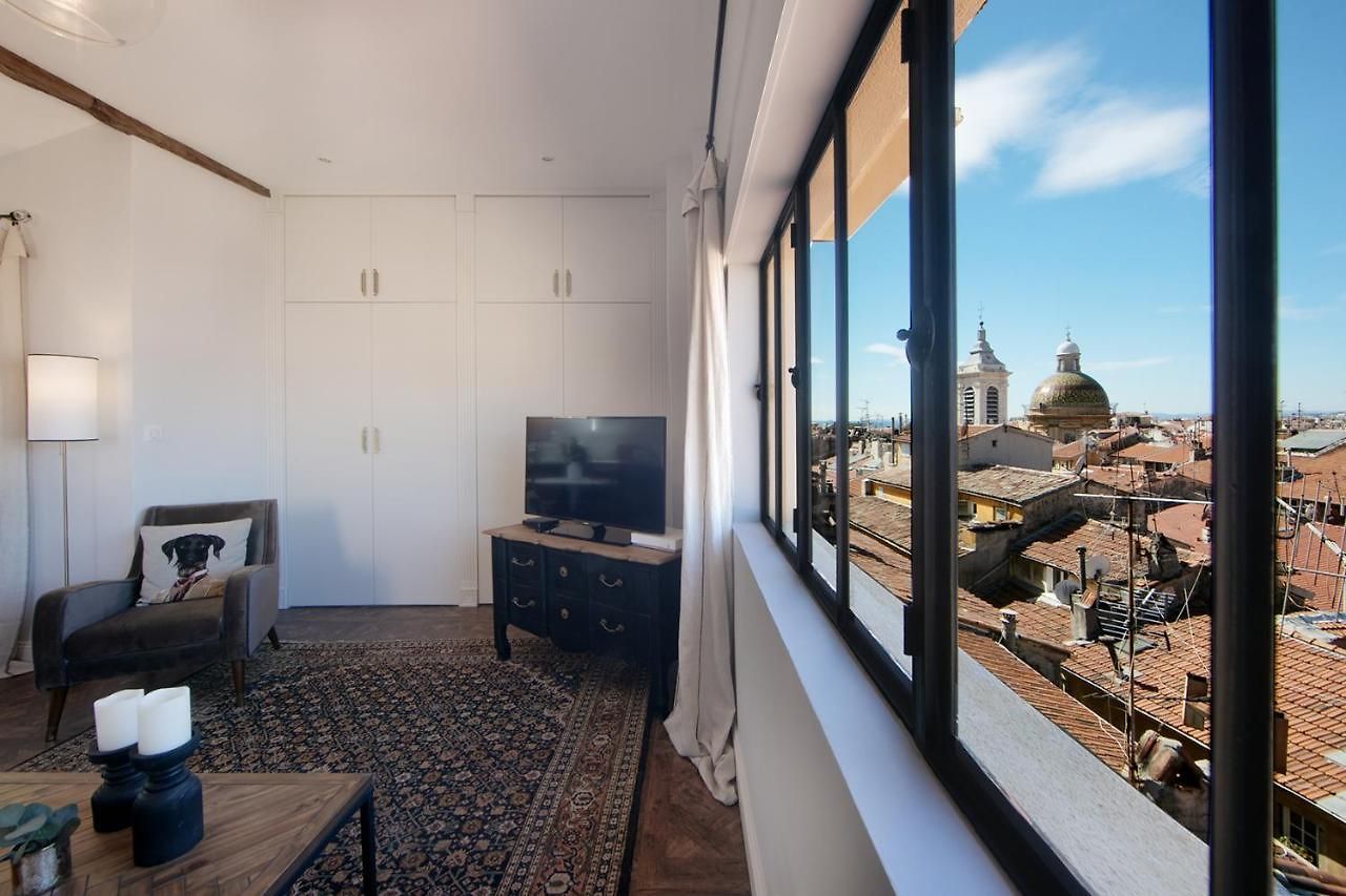 Appartement Cocoon Loft - Magnifique Loft Sous Toit, Refait A Neuf, Vues Splendides, Clim, Wifi Nice