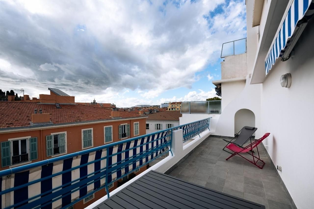 5 Papon - Dernier Etage - Terrasse A Ciel Ouvert - Garibaldi Appartement Nice
