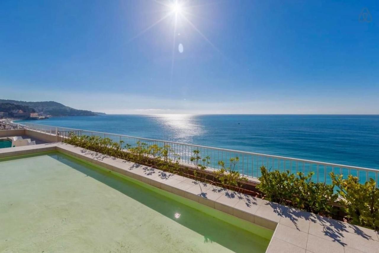 Royal Promenade Pool Terrace Sea View Air Conditioning Apartment Nice