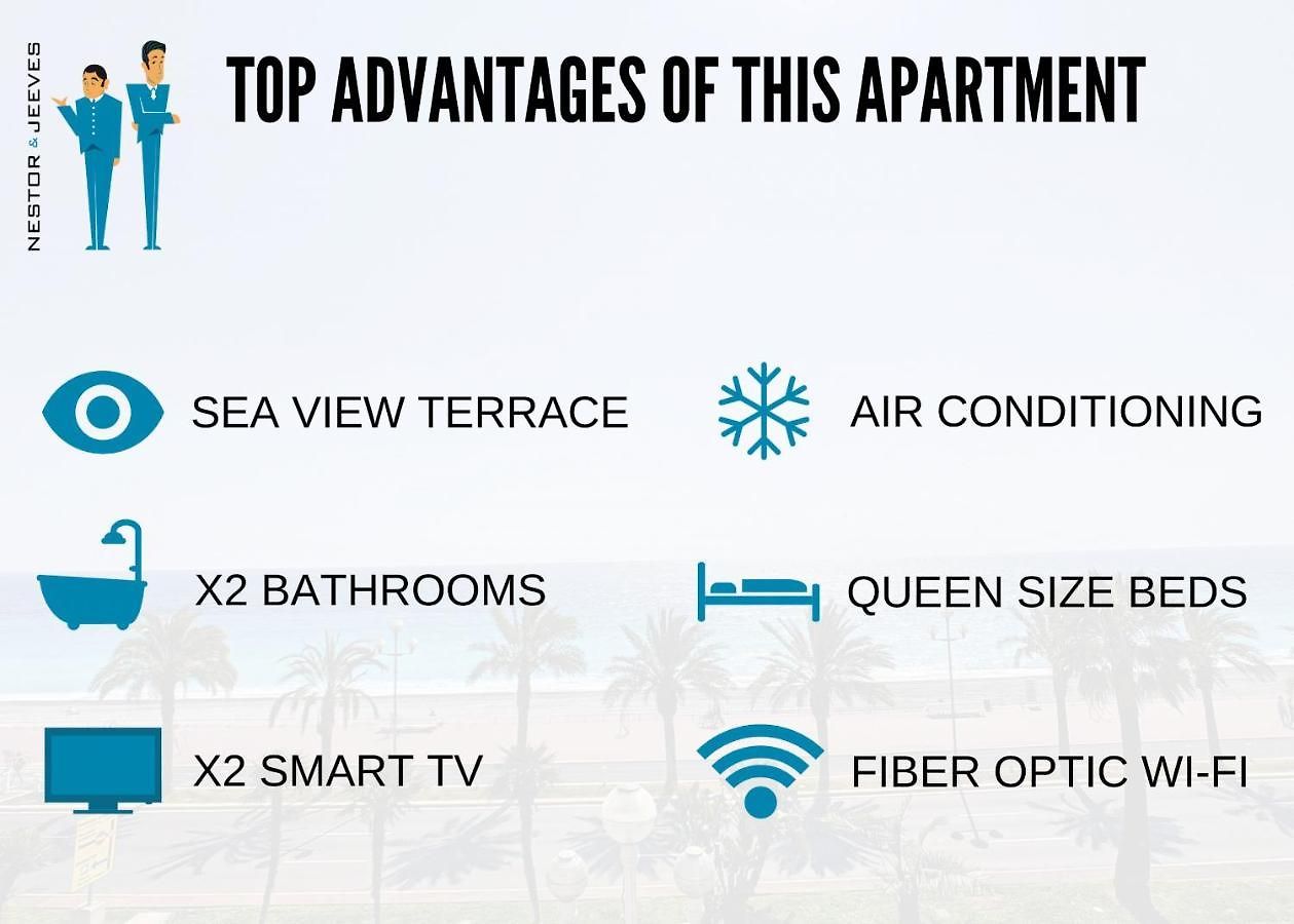Nestor&jeeves - Blue Promenade - Sea Front - - Luxe Apartment Nice