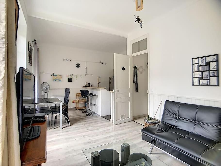 Appartement Joli 3 Pièces, 7 Pers, Très Lumineux, Centre Nice