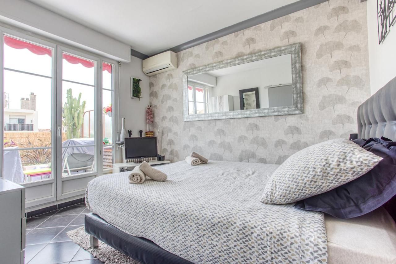 Le Mantega - F2 Moderne,centre Ville, 2 Grandes Terrasses,climatisation, Ascenseur Nice