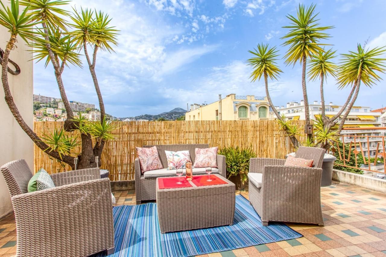 Le Mantega - F2 Moderne,centre Ville, 2 Grandes Terrasses,climatisation, Ascenseur Nice