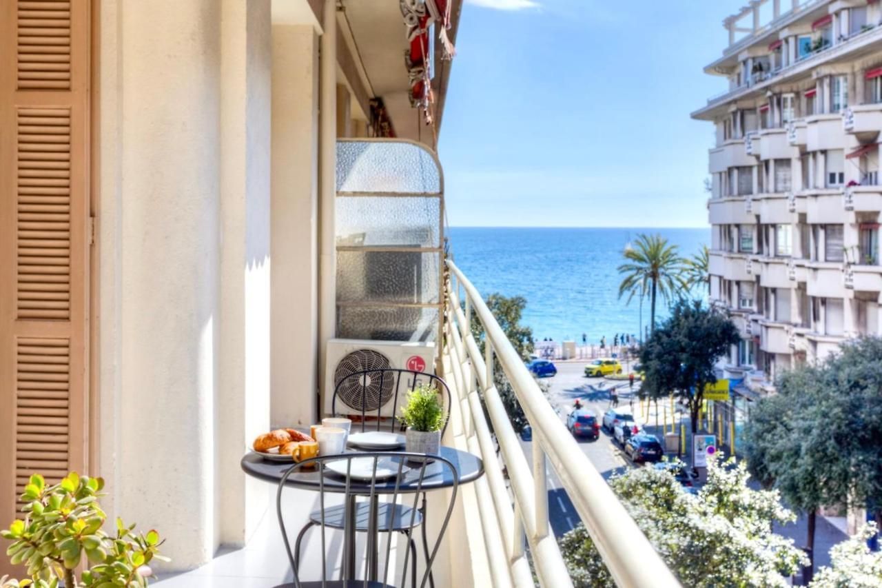 #29 Staywiz Us - Suite Gambetta Ac Sea View 2 Bedrooms 1Min Walk To Promenade & Sea Appartement Nice